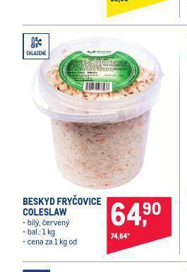 Makro Coleslaw nabídka