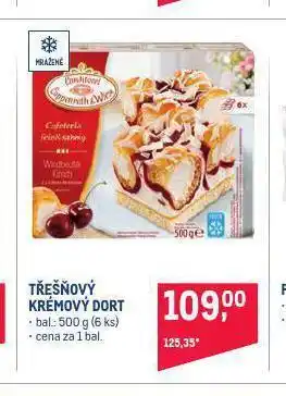 Makro Třešňový krémový dort nabídka