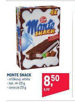 Makro Monte snack nabídka