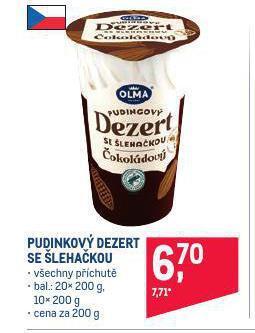 Makro Pudinkový dezert nabídka