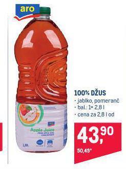 Makro 100% džus nabídka