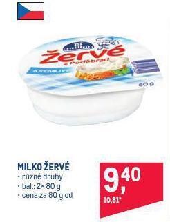 Makro Milko žervé nabídka