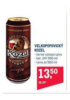 Makro Pivo velkopopovický kozel nabídka