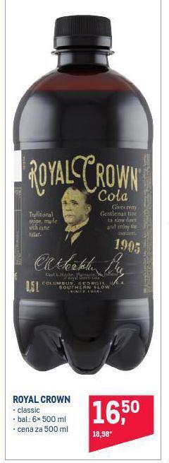 Makro Royal crown cola nabídka