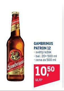 Makro Pivo gambrinus nabídka