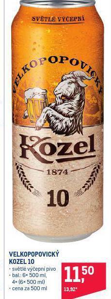 Makro Pivo velkopopovický kozel nabídka