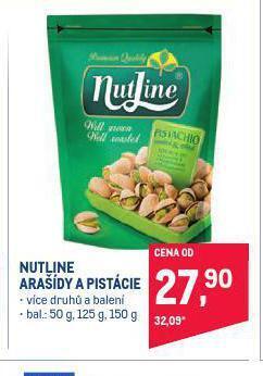 Makro Nutline arašídy a pistácie nabídka