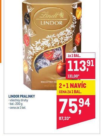 Makro Lindor pralinky nabídka
