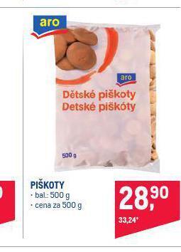 Makro Piškoty nabídka