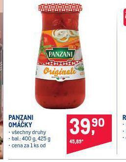 Makro Panzani omáčky nabídka