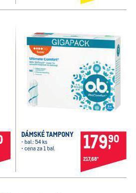 Makro O. b. tampony nabídka