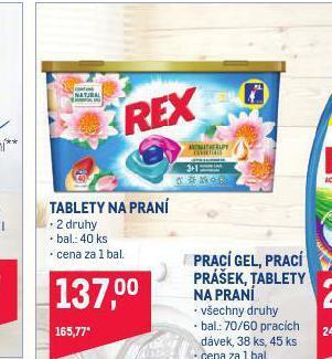 Makro Rex tablety na praní nabídka