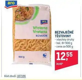 Makro Bezvaječné těstoviny nabídka