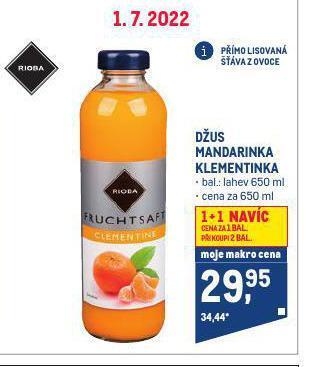 Makro Džus nabídka