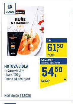 Makro Hotová jídla nabídka