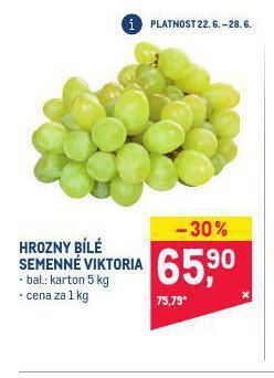 Makro Hrozny bílé bezsemenné nabídka