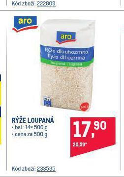 Makro Rýže loupaná nabídka