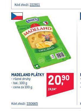 Makro Madeland sýr nabídka