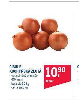 Makro Cibule kuchyňská žlutá nabídka