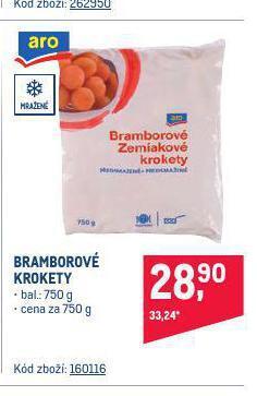 Makro Bramborové krokety nabídka