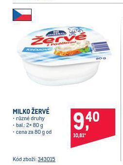 Makro Milko žervé nabídka