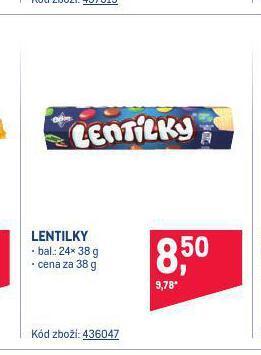 Makro Lentilky nabídka