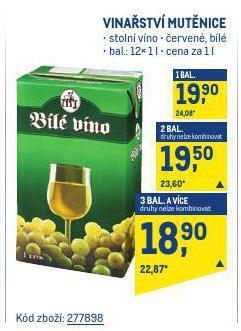 Makro Vinařství mutěnice nabídka