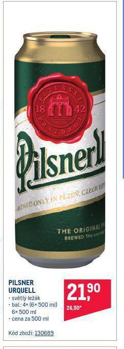 Makro Pivo pilsner urquell nabídka