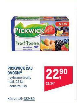 Makro Pickwick čaj nabídka