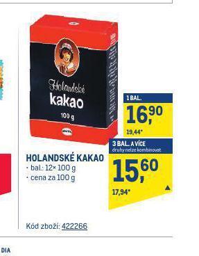 Makro Holandské kakao nabídka