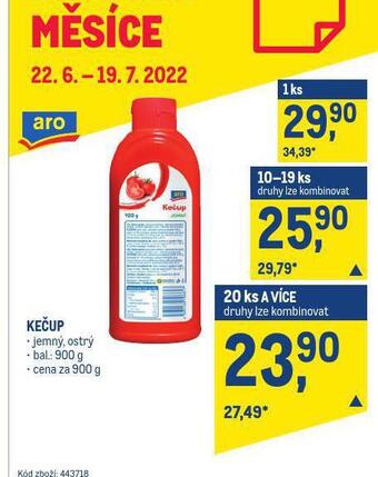Makro Kečup nabídka