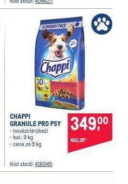 Makro Chappi granule pro psy nabídka