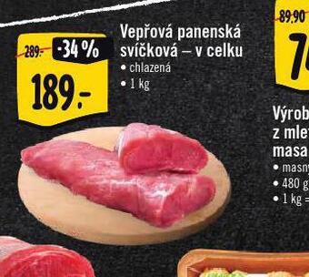 Albert Vepřová panenská svíčková nabídka
