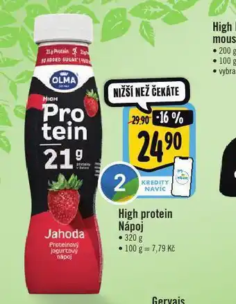 Albert High protein nápoj nabídka