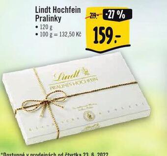 Albert Lindt hochfein pralinky nabídka