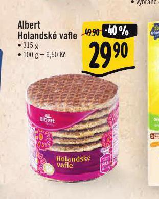 Albert Albert holandské vafle nabídka