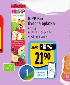Albert Hipp bio ovocná oplatka nabídka