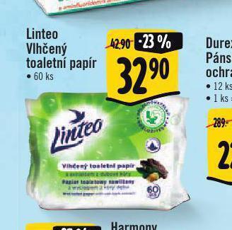 Albert Linteo vlhčený toaletní papír nabídka