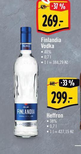 Albert Finlandia vodka nabídka