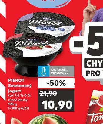 Kaufland Pierot smetanový jogurt nabídka