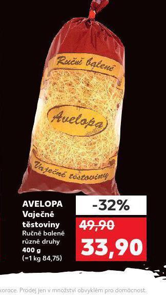 Avelopa vaječné těstoviny