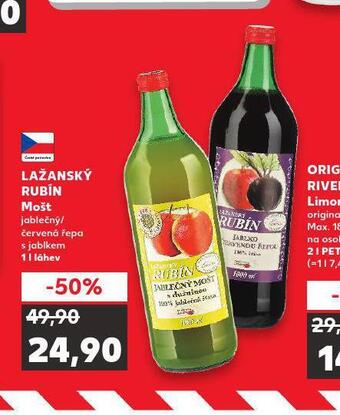 Kaufland Lažanský rubín mošt nabídka