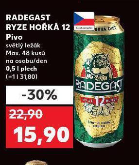 Kaufland Pivo radegast ryze hořká 12 nabídka
