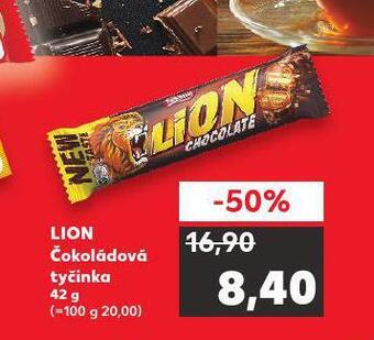 Kaufland Lion čokoládová tyčinka nabídka