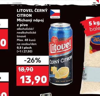 Kaufland Litovel černý citron nabídka