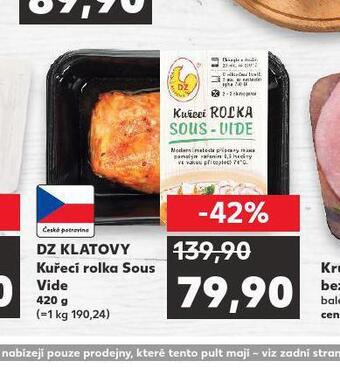 Kaufland Kuřecí rolka sous vide nabídka