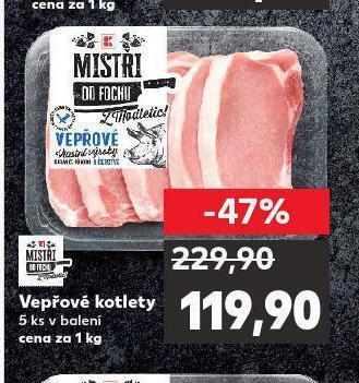 Kaufland Vepřové kotlety nabídka