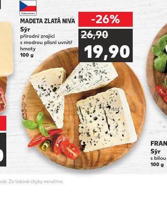 Kaufland Madeta zlatá niva sýr nabídka