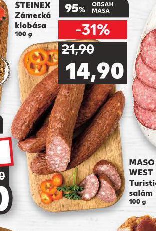 Kaufland Zámecká klobása nabídka