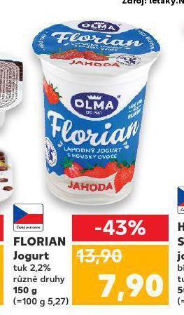 Kaufland Florian jogurt nabídka